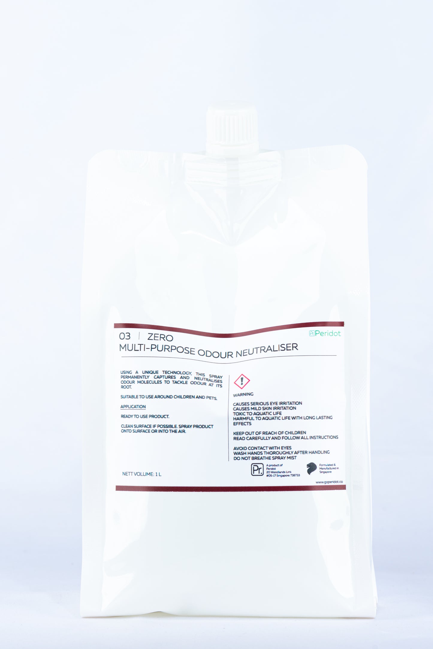 peridot concentrated odour neutraliser 1L refil pack