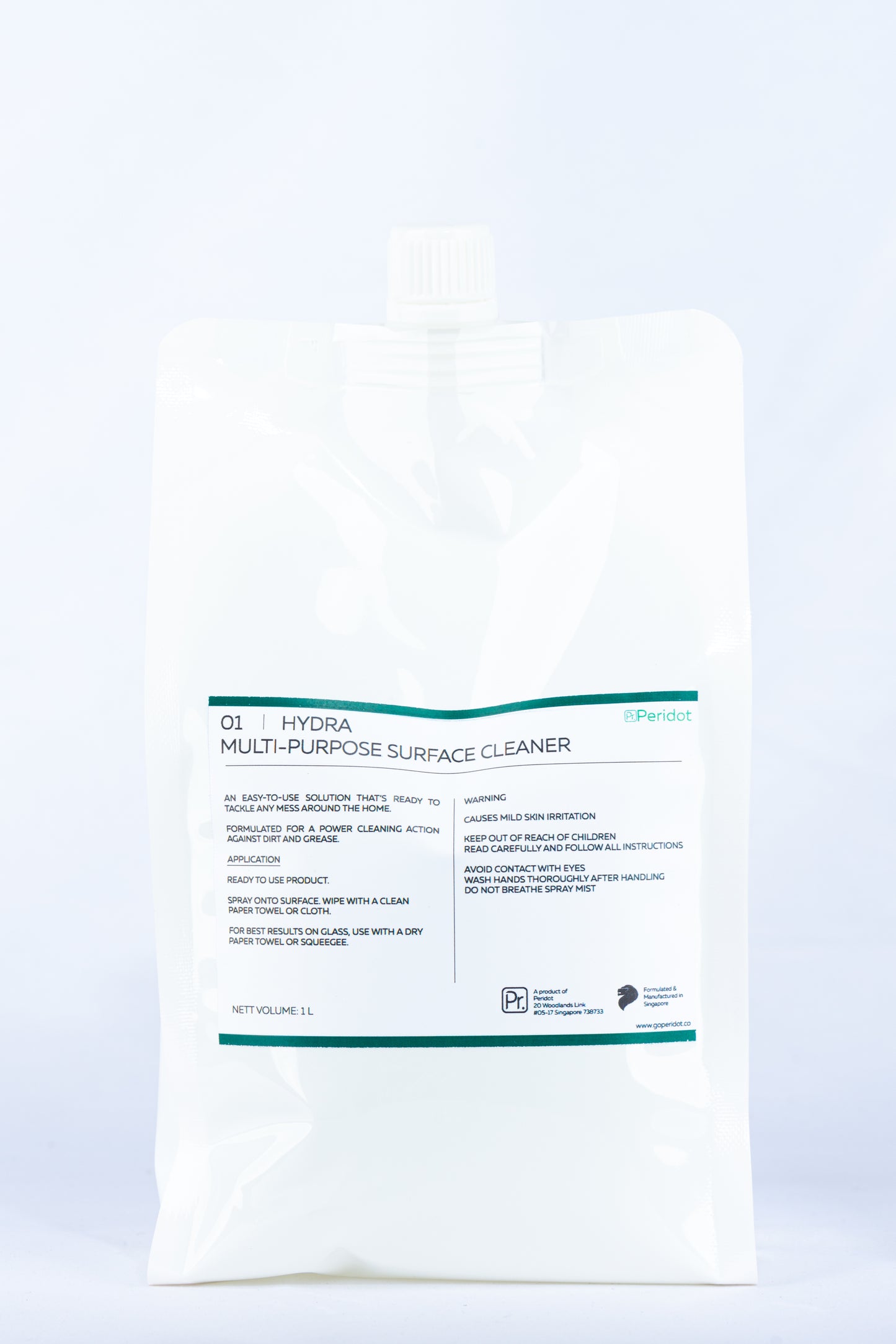 peridot multi-purpose surface cleaner 1L refill pack