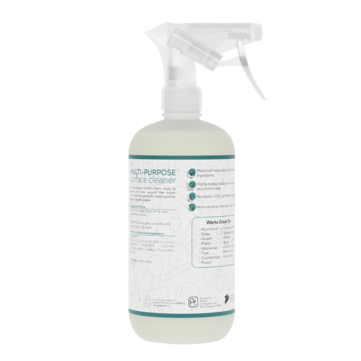 peridot multi-purpose surface cleaner back